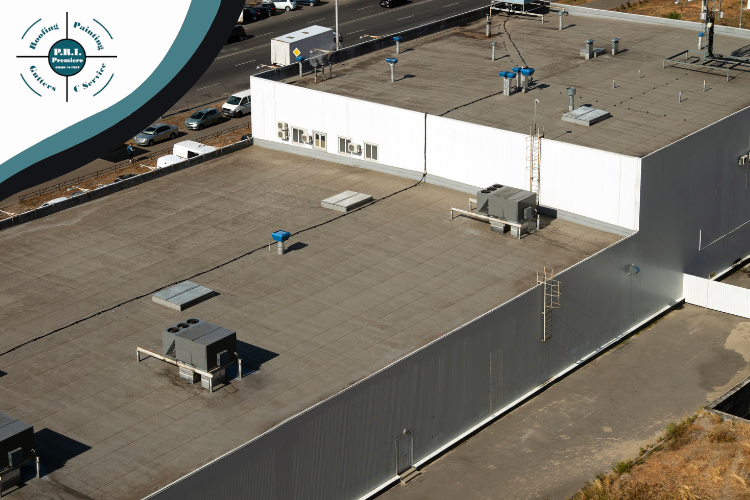 Urgent roofing repair needed on a commercial building in Dublin.